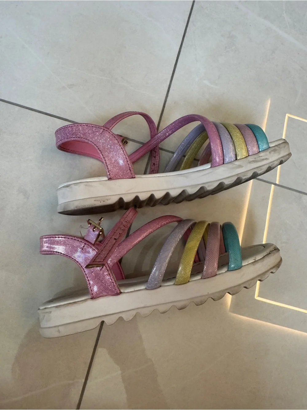 Calçados Bibi Mini Me Colour Glitter Sandals